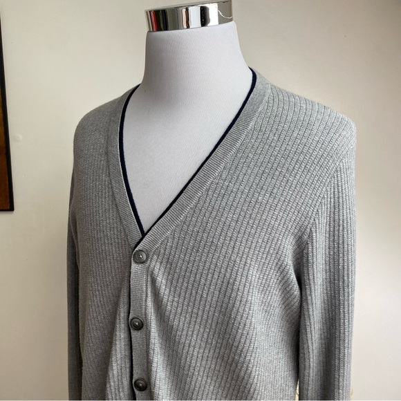 Jos A Bank Silk Blend Ribbed Cardigan - Picture 4 of 11